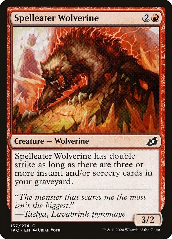 Image for Spelleater Wolverine (137) (IKO) - Magic: The Gathering