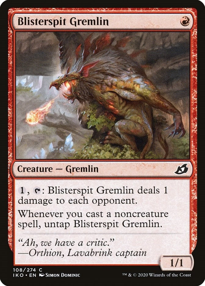 Image for Blisterspit Gremlin (108) (IKO) - Magic: The Gathering