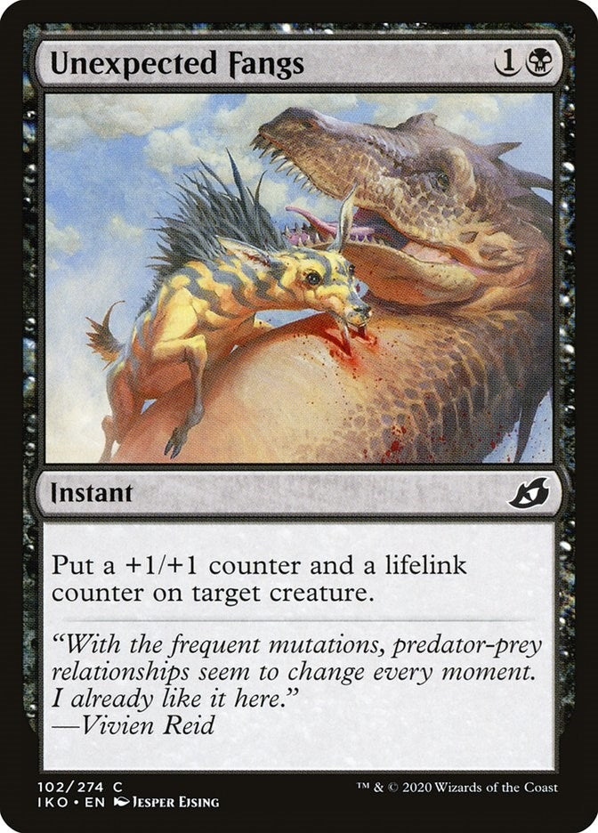 Image for Unexpected Fangs (102) (IKO) - Magic: The Gathering