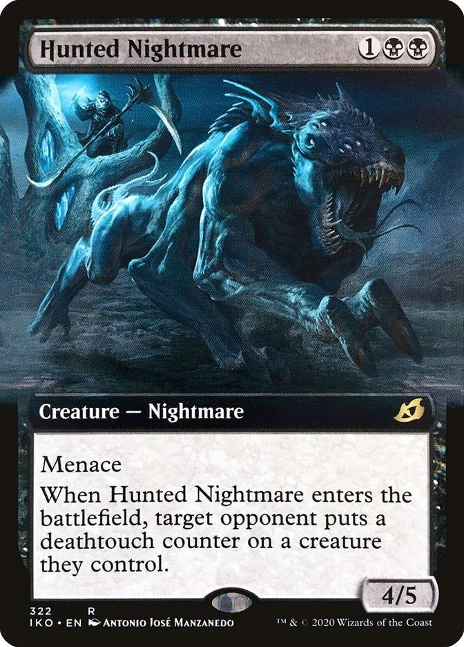 Image for Hunted Nightmare (Extended Art) (322) (IKO) - Magic: The Gathering