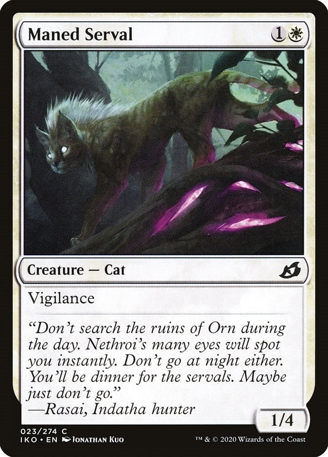 Image for Maned Serval (23) (IKO) - Magic: The Gathering
