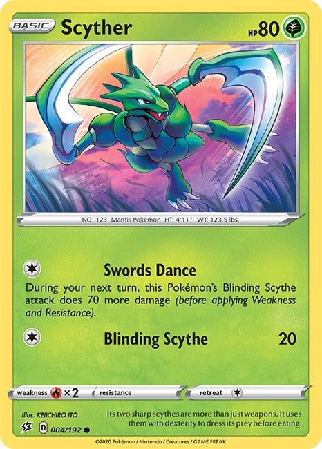 Scyther (004/192) (SWSH02)