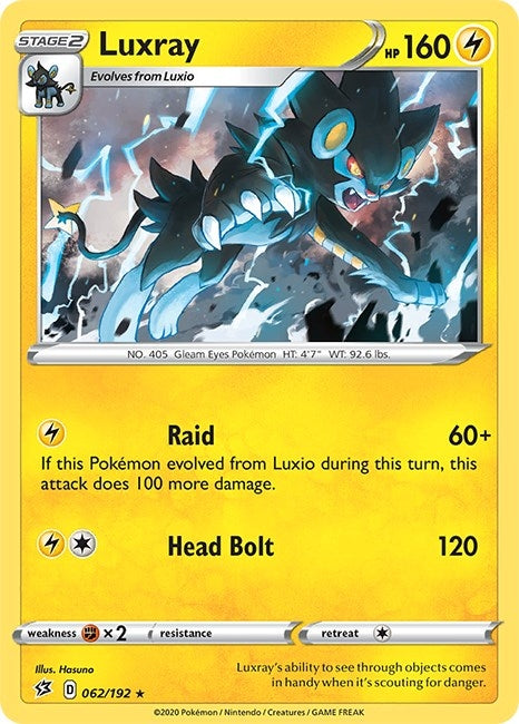 Luxray (062/192) (SWSH02)