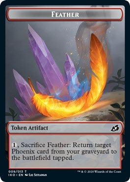 Image for Feather Token (9) (IKO) - Magic: The Gathering