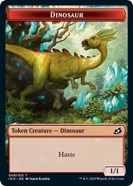 Image for Dinosaur // Human Soldier (005) Double-Sided Token (8 // 5) (IKO) - Magic: The Gathering