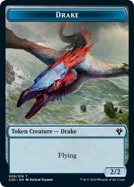 Image for Drake // Insect (018) Double-Sided Token (8 // 18) (C20) - Magic: The Gathering