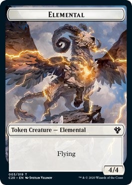 Image for Elemental (003) // Soldier Double-Sided Token (3 // 5) (C20) - Magic: The Gathering