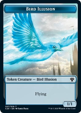 Image for Bird Illusion // Beast (011) Double-Sided Token (7 // 11) (C20) - Magic: The Gathering