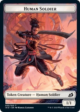 Image for Human Soldier (003) // Zombie Double-Sided Token (3 // 9) (C20) - Magic: The Gathering