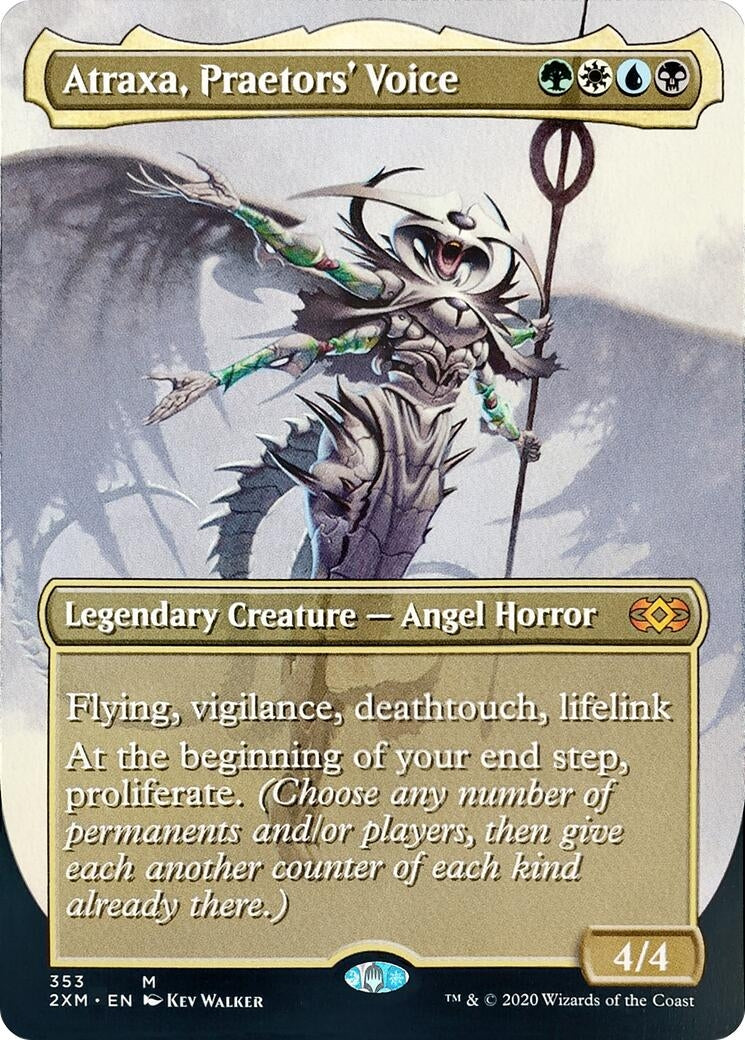 Image for Atraxa, Praetors' Voice (Borderless) (353) (2XM) - Magic: The Gathering