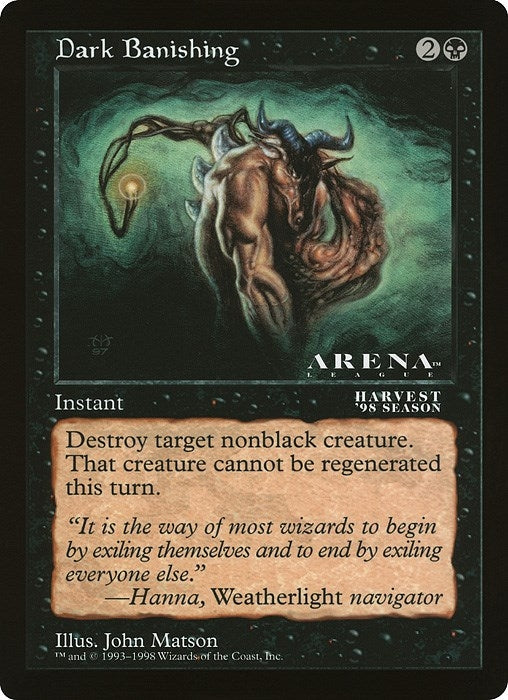 Image for Dark Banishing (Arena League) (OVER) - Magic: The Gathering