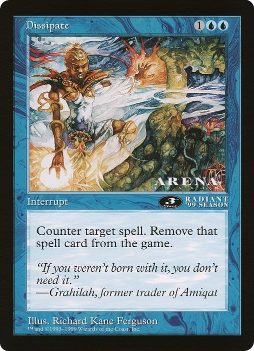 Image for Dissipate (3rd Place) (Arena League) (OVER) - Magic: The Gathering