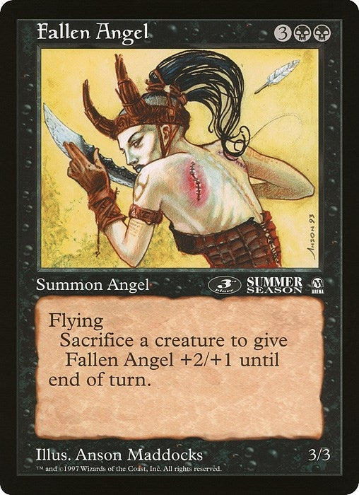 Image for Fallen Angel (3rd Place) (Arena League) (OVER) - Magic: The Gathering