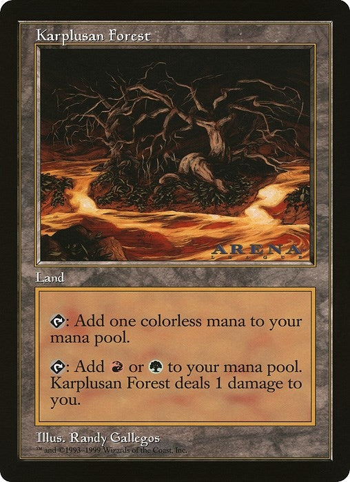 Image for Karplusan Forest (Arena League) (OVER) - Magic: The Gathering