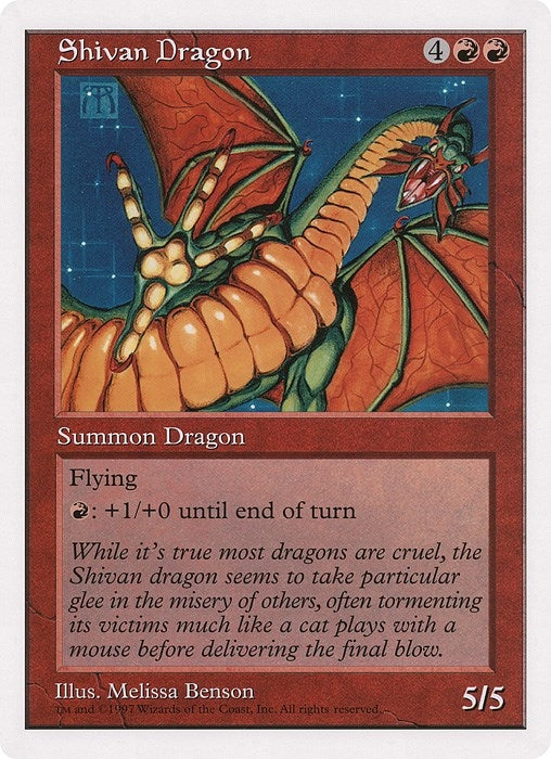 Image for Shivan Dragon (The Duelist Magazine) (OVER) - Magic: The Gathering