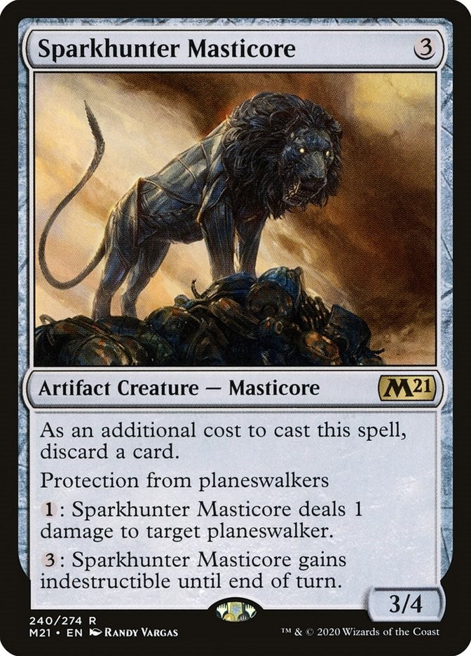 Image for Sparkhunter Masticore (240) (M21) - Magic: The Gathering
