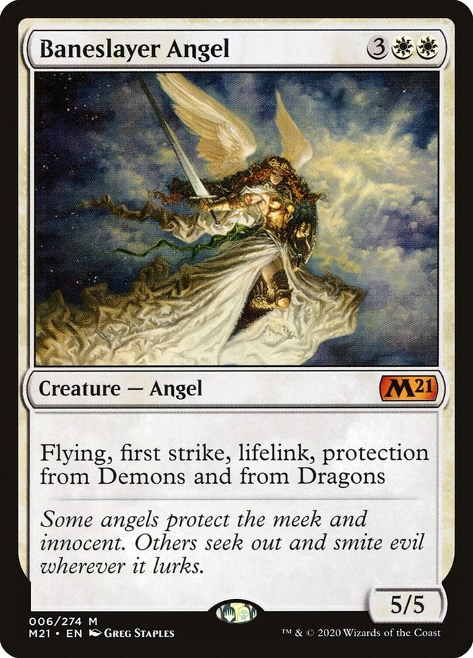 Image for Baneslayer Angel (6) (M21) - Magic: The Gathering