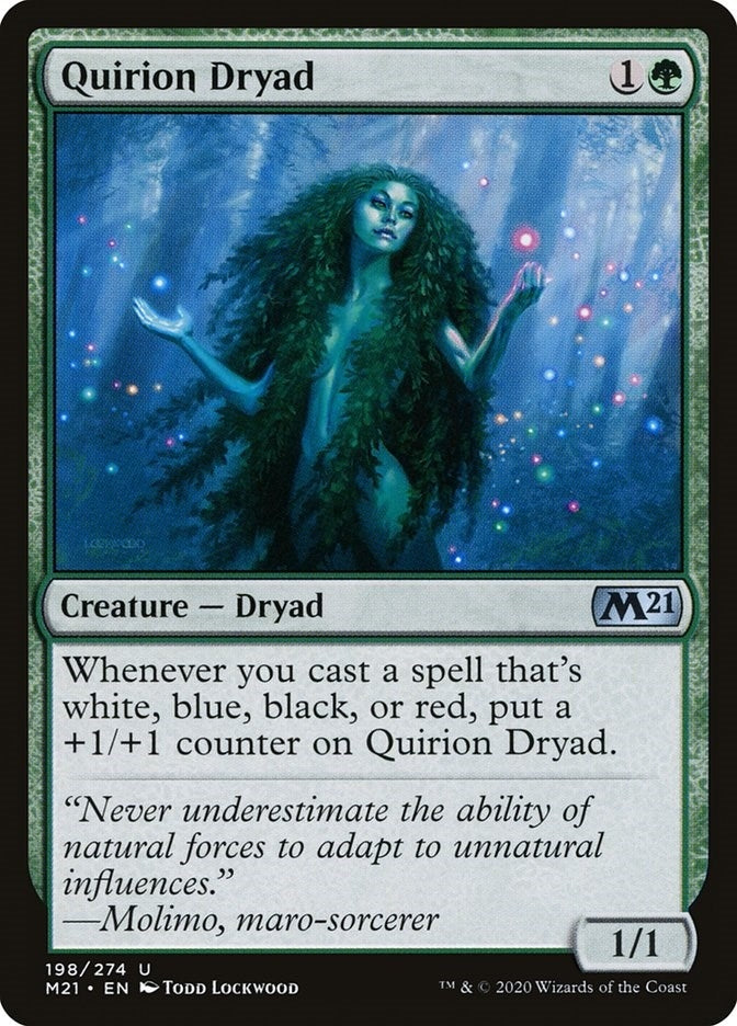 Image for Quirion Dryad (198) (M21) - Magic: The Gathering