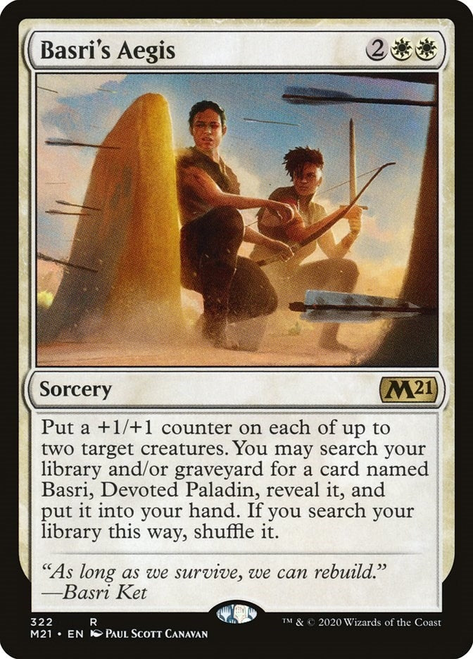 Image for Basri's Aegis (322) (M21) - Magic: The Gathering