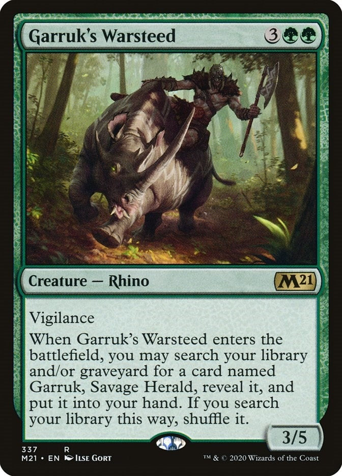 Image for Garruk's Warsteed (337) (M21) - Magic: The Gathering