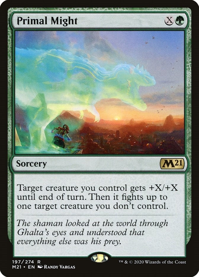 Image for Primal Might (197) (M21) - Magic: The Gathering