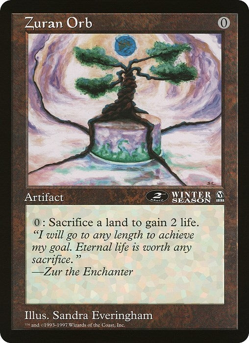 Image for Zuran Orb (Arena League) (OVER) - Magic: The Gathering