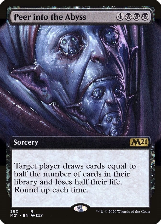 Image for Peer Into the Abyss (Extended Art) (360) (M21) - Magic: The Gathering