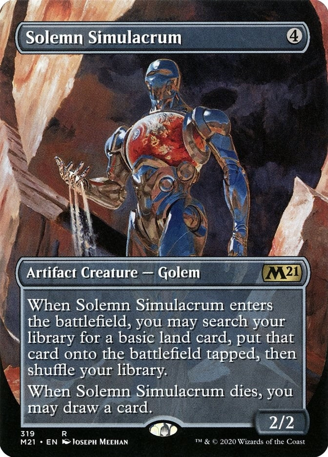 Image for Solemn Simulacrum (Alternate Art) (319) (M21) - Magic: The Gathering