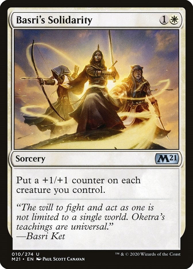 Image for Basri's Solidarity (10) (M21) - Magic: The Gathering