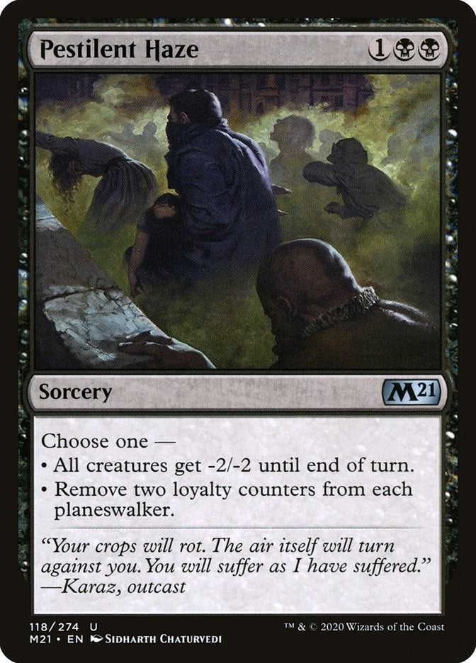 Image for Pestilent Haze (118) (M21) - Magic: The Gathering