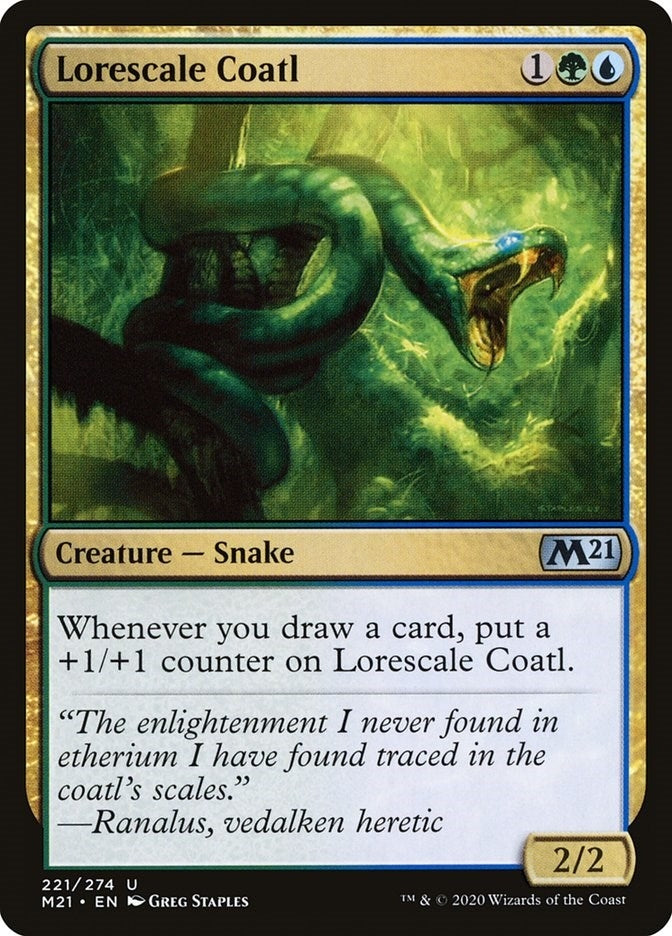 Image for Lorescale Coatl (221) (M21) - Magic: The Gathering