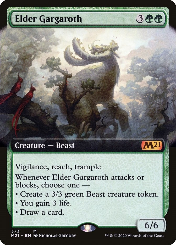 Image for Elder Gargaroth (Extended Art) (373) (M21) - Magic: The Gathering