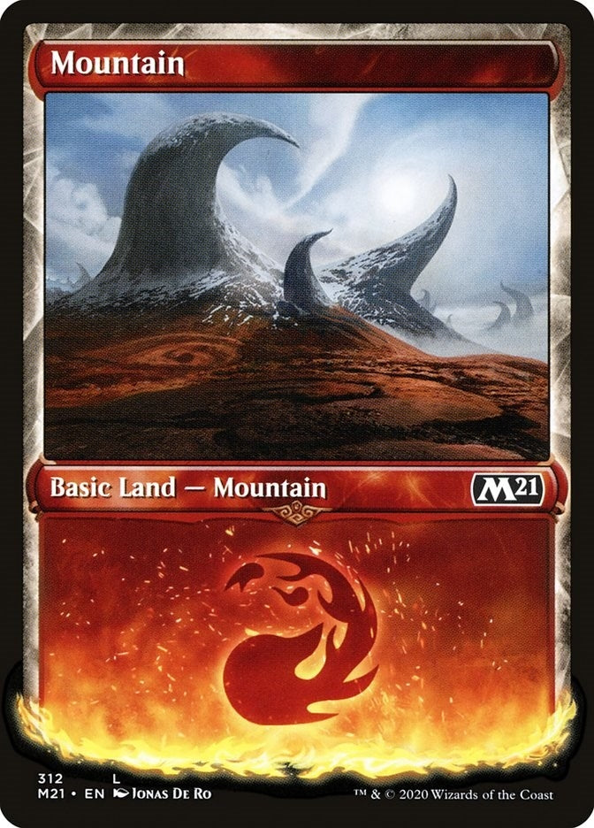 Image for Mountain (Showcase) (312) (M21) - Magic: The Gathering