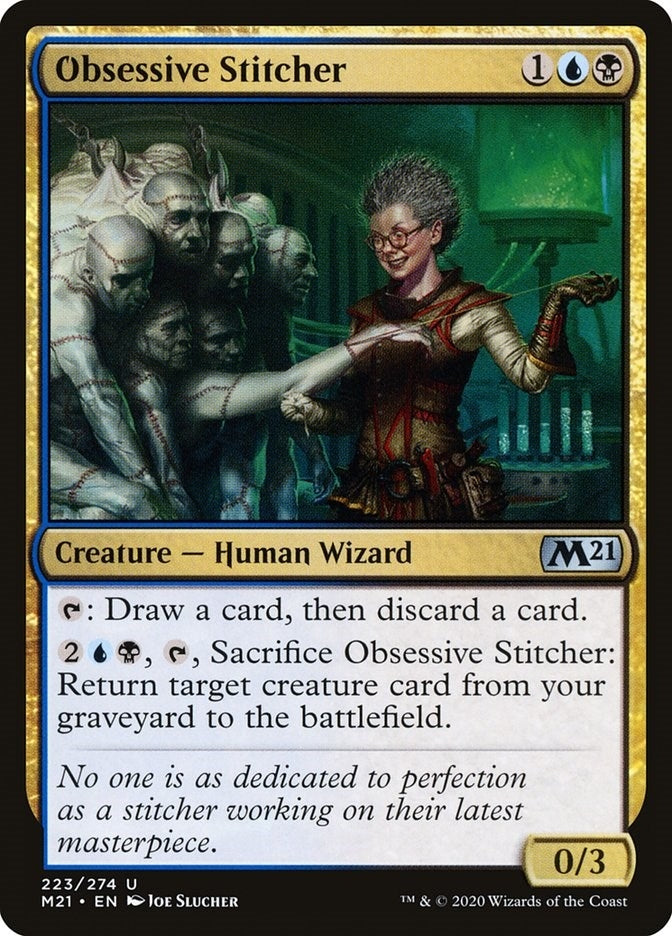 Image for Obsessive Stitcher (223) (M21) - Magic: The Gathering