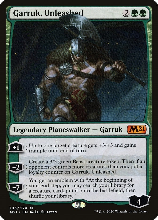 Image for Garruk, Unleashed (183) (M21) - Magic: The Gathering