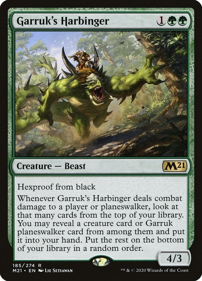 Image for Garruk's Harbinger (185) (M21) - Magic: The Gathering