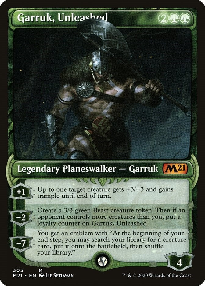 Image for Garruk, Unleashed (Showcase) (305) (M21) - Magic: The Gathering