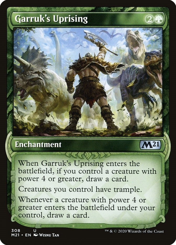 Image for Garruk's Uprising (Showcase) (308) (M21) - Magic: The Gathering