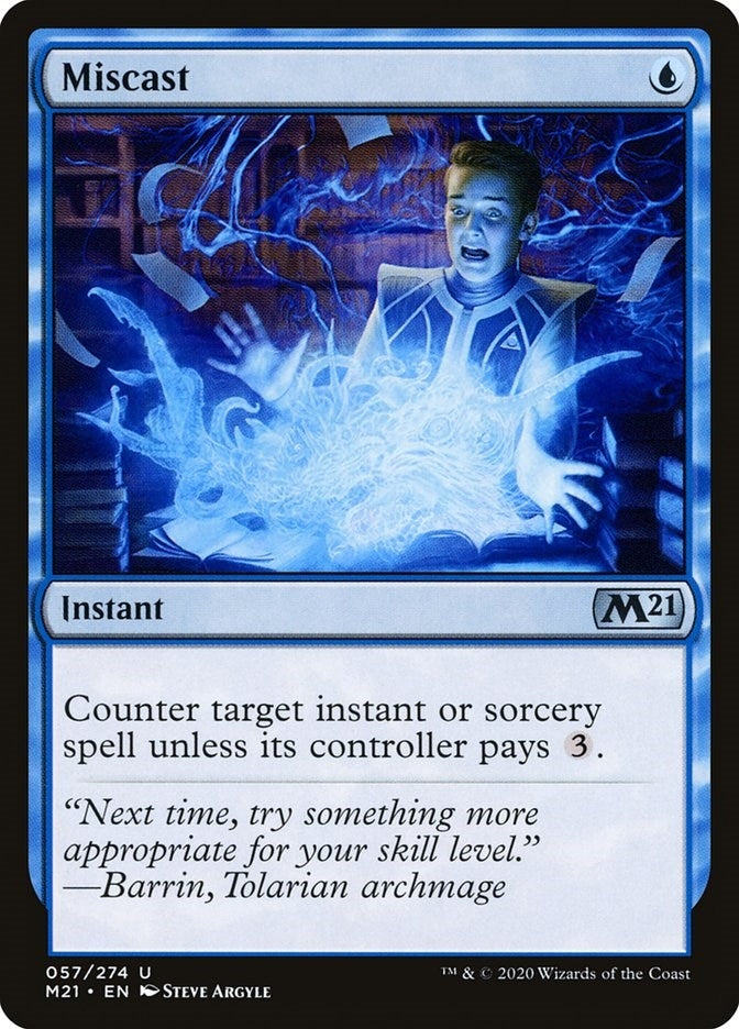 Image for Miscast (57) (M21) - Magic: The Gathering