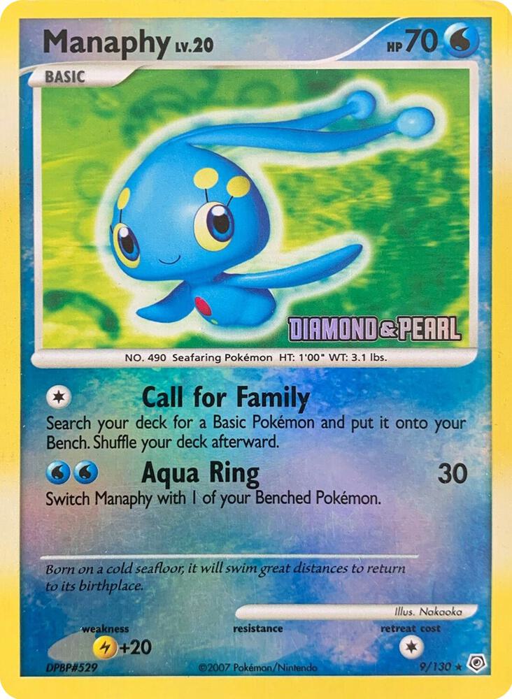 Manaphy - 9/130 [Diamond & Pearl] (009/130) (BKP)