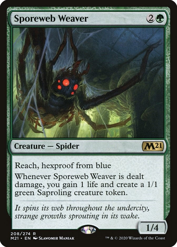 Image for Sporeweb Weaver (208) (M21) - Magic: The Gathering