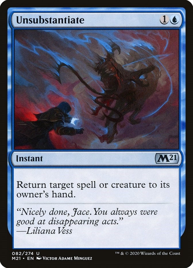 Image for Unsubstantiate (82) (M21) - Magic: The Gathering