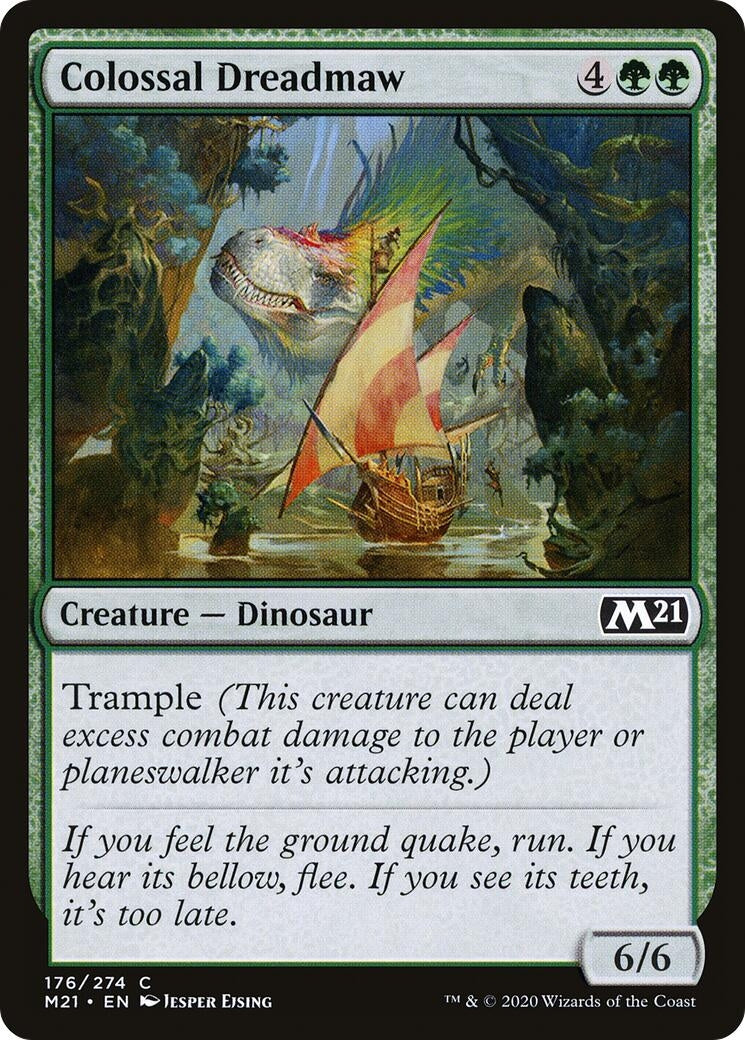 Image for Colossal Dreadmaw (176) (M21) - Magic: The Gathering