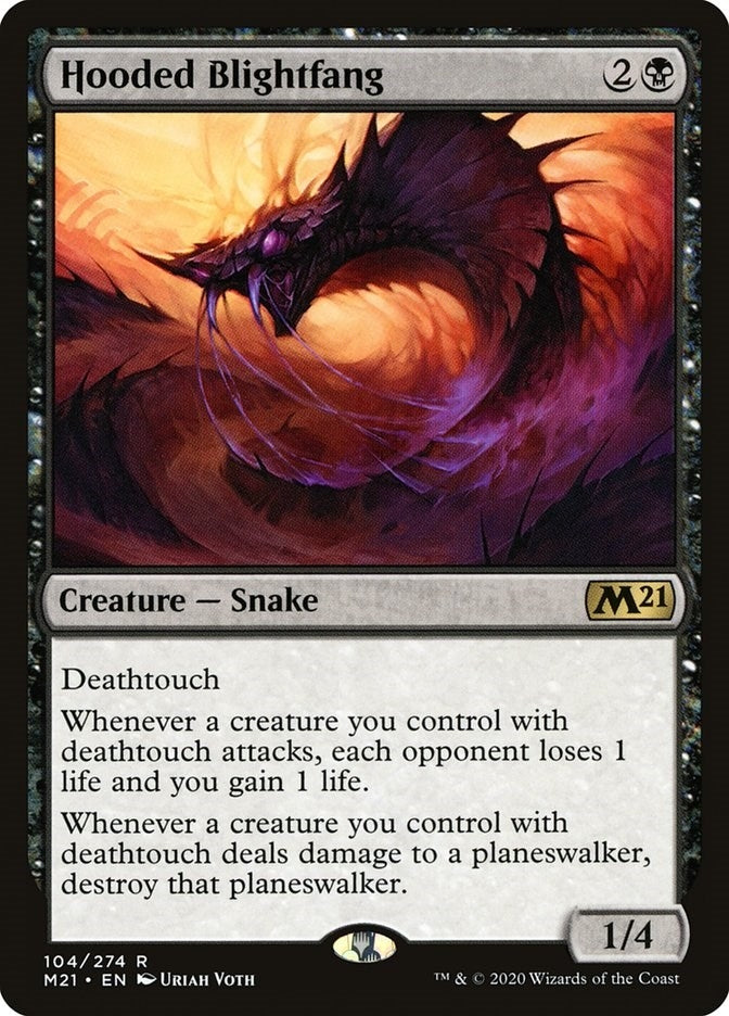 Image for Hooded Blightfang (104) (M21) - Magic: The Gathering
