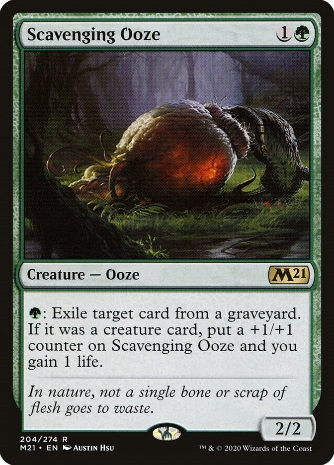 Image for Scavenging Ooze (204) (M21) - Magic: The Gathering