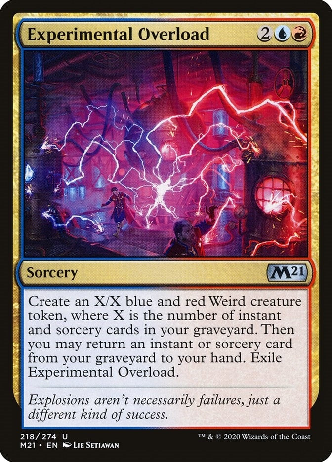 Image for Experimental Overload (218) (M21) - Magic: The Gathering