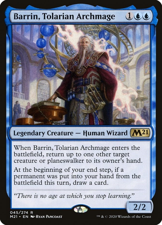 Image for Barrin, Tolarian Archmage (45) (M21) - Magic: The Gathering