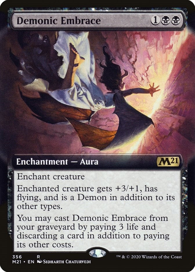 Image for Demonic Embrace (Extended Art) (356) (M21) - Magic: The Gathering