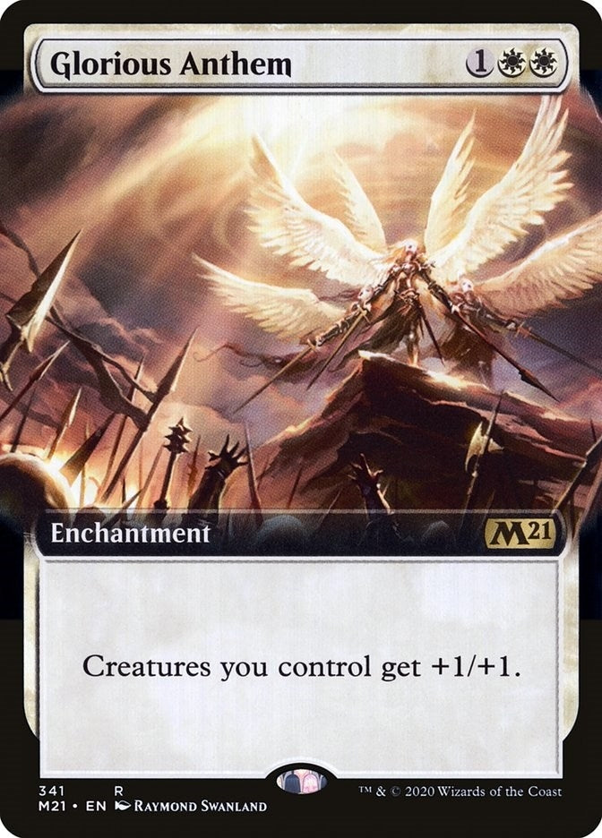 Image for Glorious Anthem (Extended Art) (341) (M21) - Magic: The Gathering