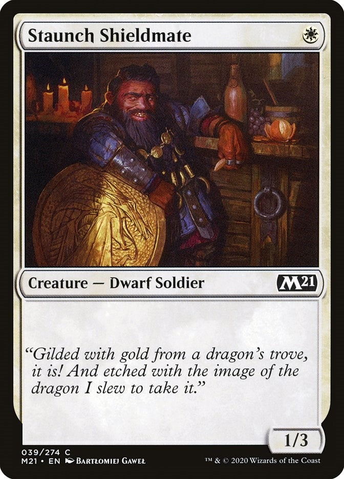 Image for Staunch Shieldmate (39) (M21) - Magic: The Gathering